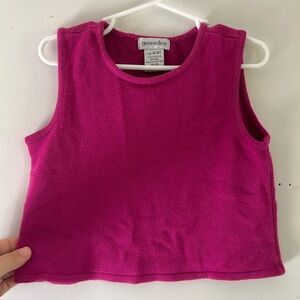 VTG Fuschia Crop knit top